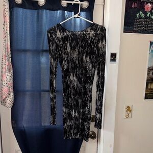 Elegant Black and White Women's Dress